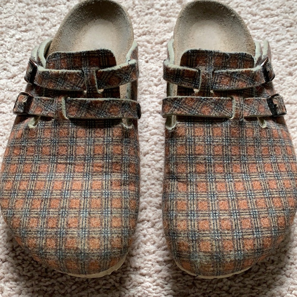 Plaid Wool Felt Birki’s by Birkenstock Clogs